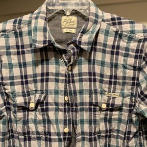 Lucky button down long sleeved shirt